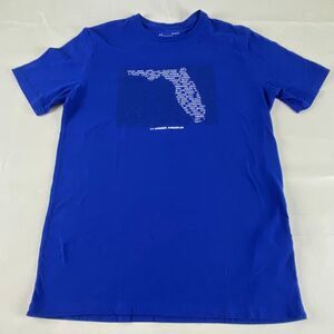 Under Armour Florida State Cities T-Shirt Adult Medium M Blue HeatGear UA